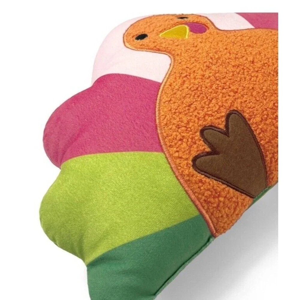 Target 2024 Colorful Turkey Shaped Pillow Fall Thanksgiving